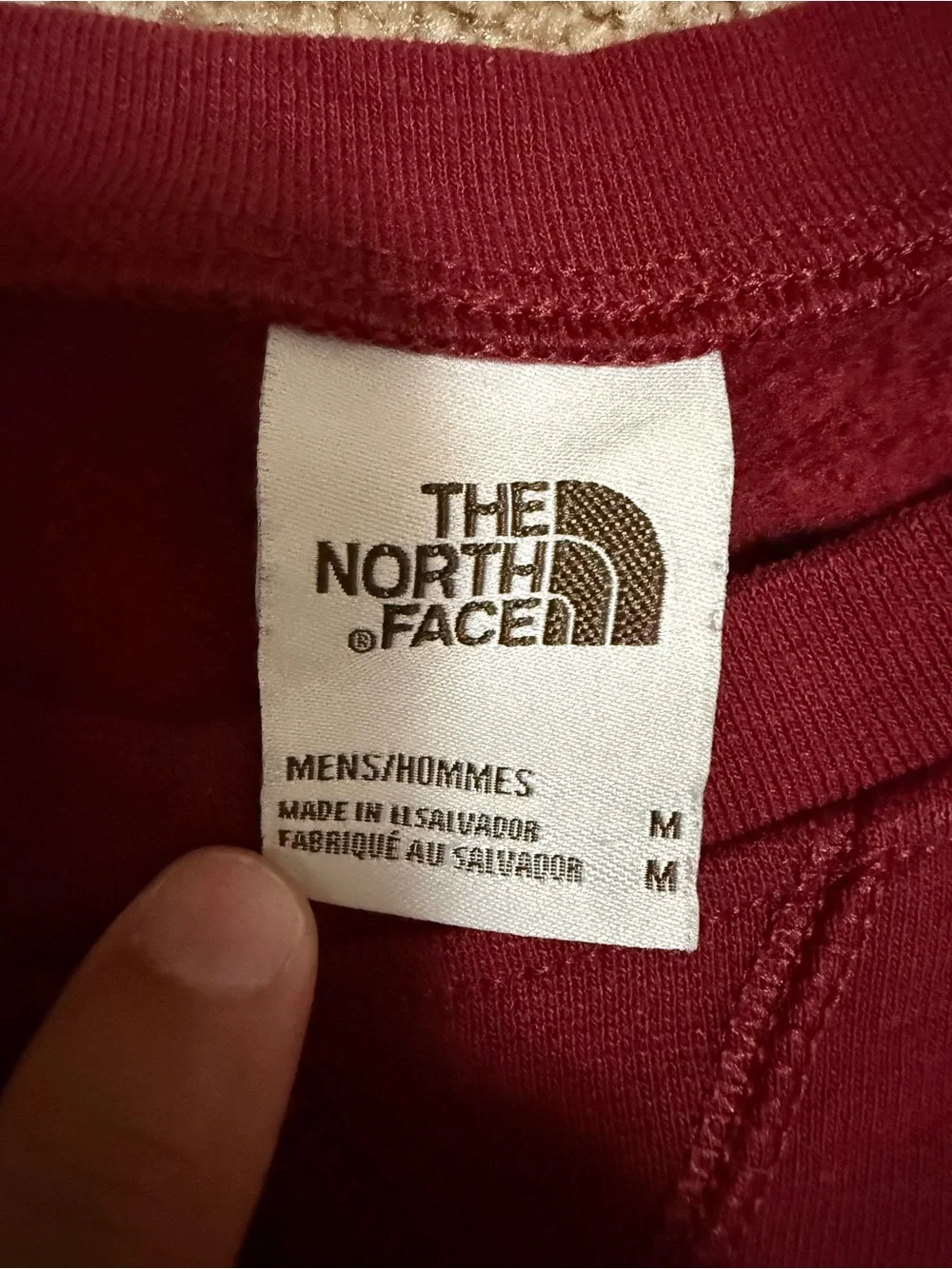 The‎ North Face Men’s Crewneck Sweatshirt - Burgundy. B44